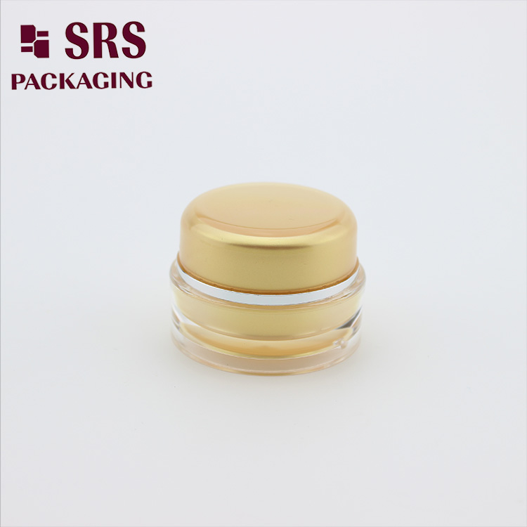 J020 Luxury cosmetic container round shape acrylic cosmetic cream jar for wholesales